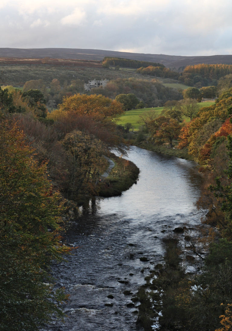 River Wharfe and Barden Tower, North Yorkshire